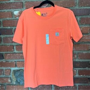 Carhartt NWT Women's small loose fit‎ heavy weight short sleeve pocket shirt